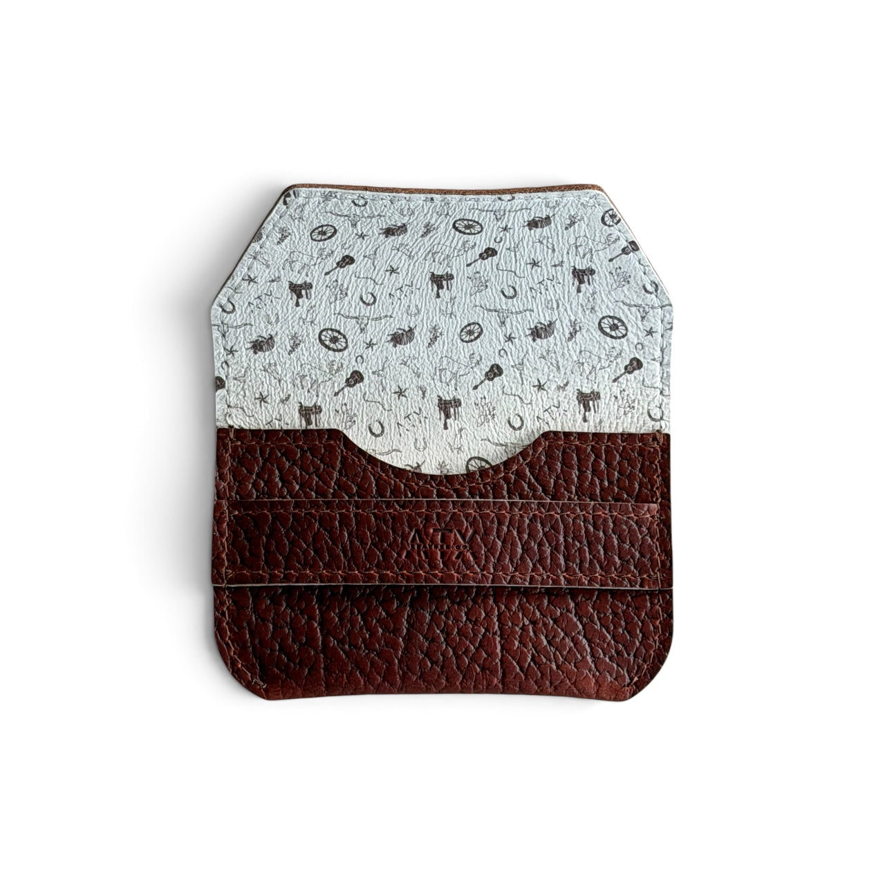 Foldover Cardholder Wallet - American Bison