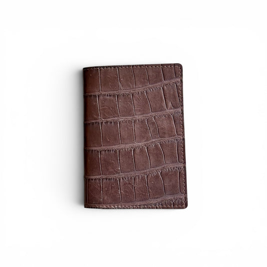 Passport Wallet - Porosus Crocodile & Alran "Sully" Chevre