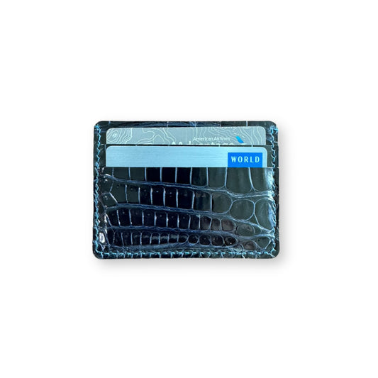 3 Slot Cardholder Wallet - Porosus Crocodile