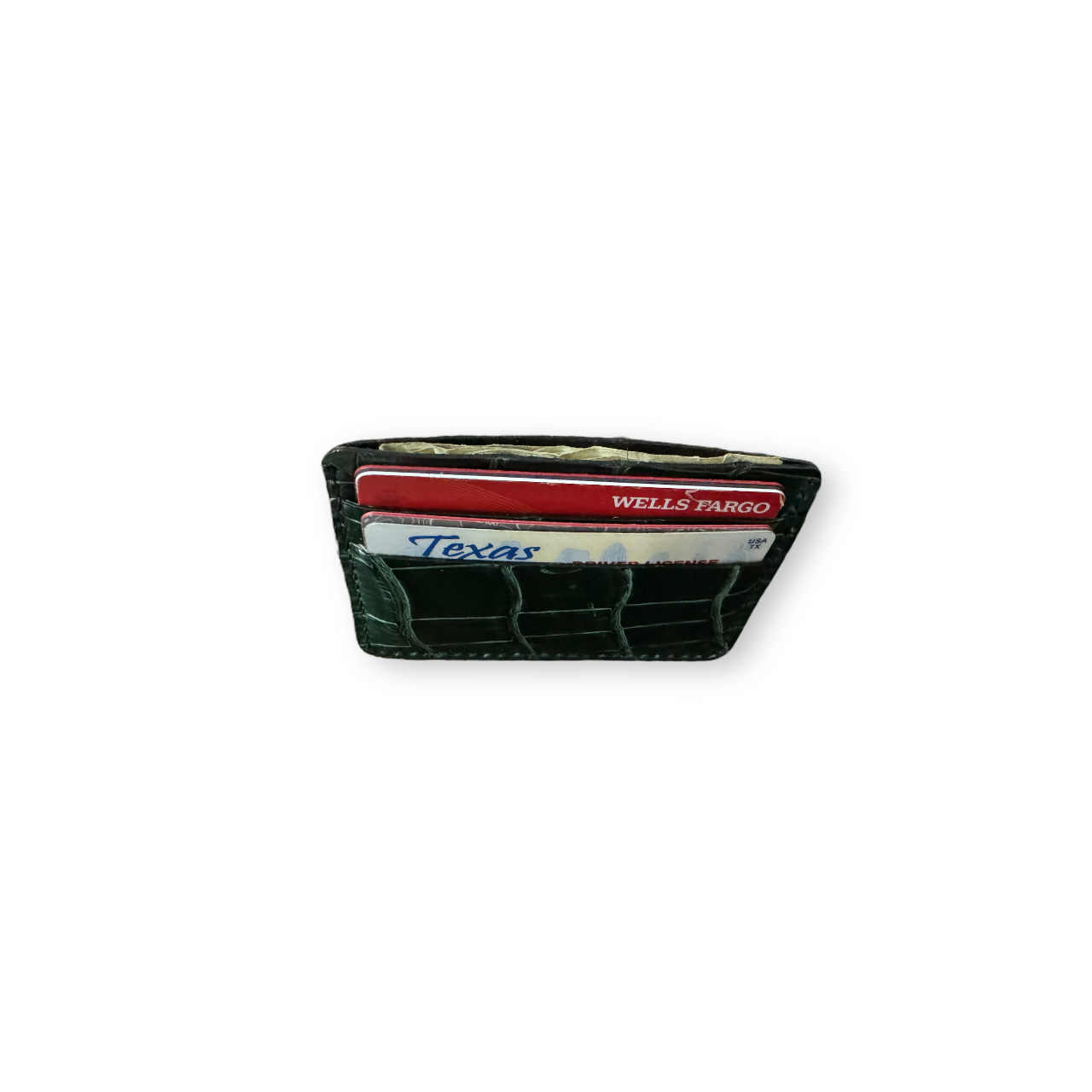 3 Slot Cardholder Wallet - Porosus Crocodile