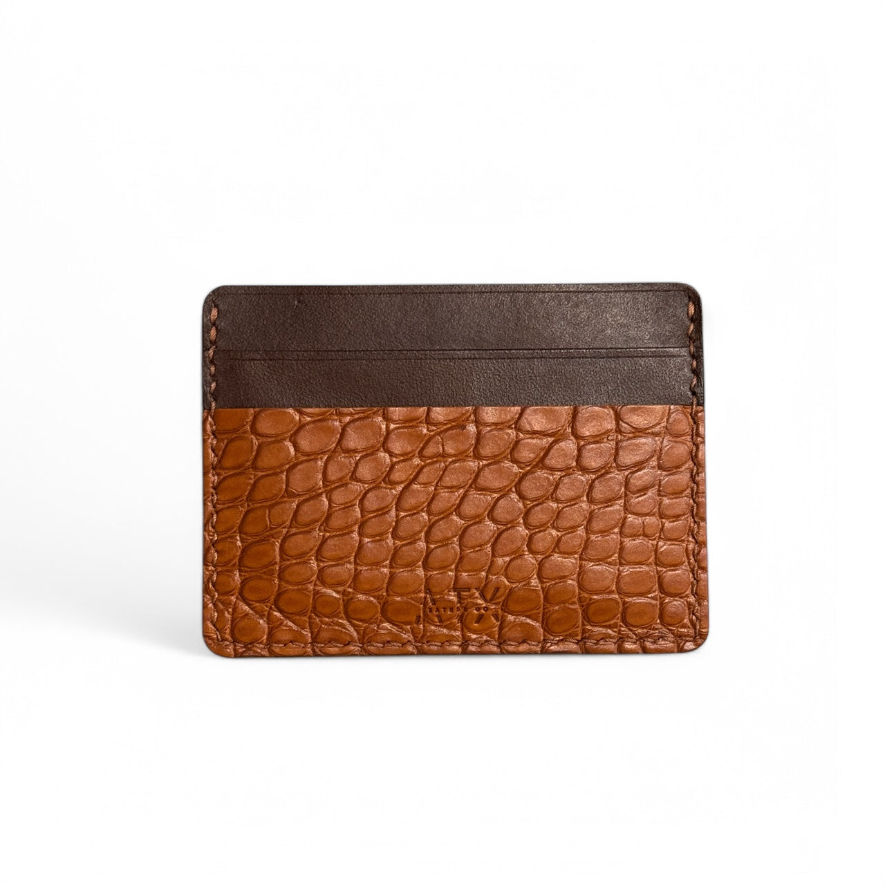 5 Slot Cardholder Wallet - Alligator & Conceria Walpier (Italian Buttero)