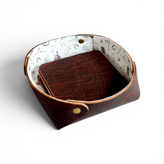 Coasters w/ Tray - American Bison