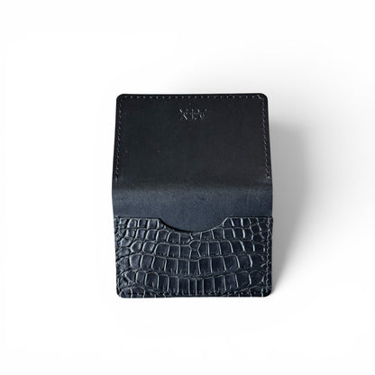 Micro Cardholder Wallet - Alligator & Conceria Walpier (Italian Buttero)