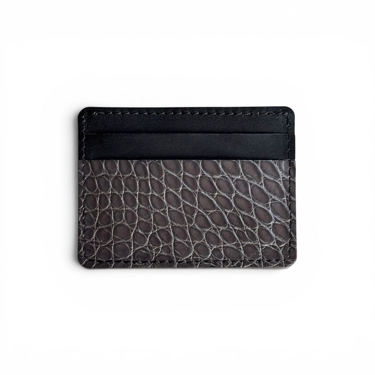3 Slot Cardholder Wallet - Alligator & Conceria Walpier (Italian Buttero)