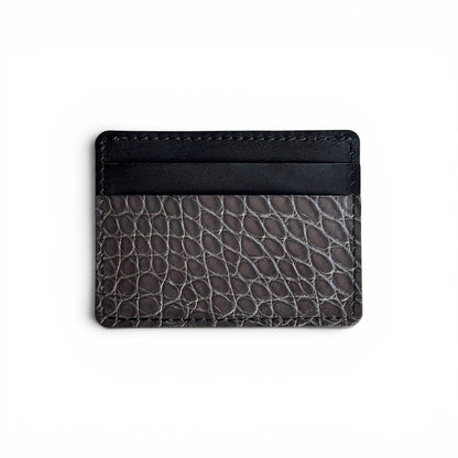 3 Slot Cardholder Wallet - Alligator & Conceria Walpier (Italian Buttero)