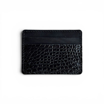 3 Slot Cardholder Wallet - Alligator & Conceria Walpier (Italian Buttero)
