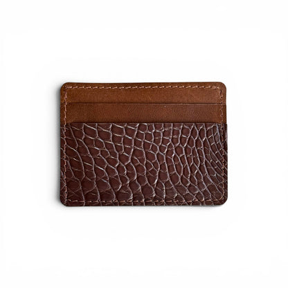 3 Slot Cardholder Wallet - Alligator & Conceria Walpier (Italian Buttero)