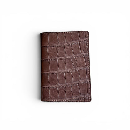 Passport Wallet - Porosus Crocodile  & Alran "Sully" Chevre