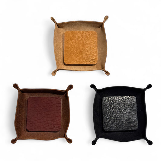 Coasters w/ Tray - American Bison