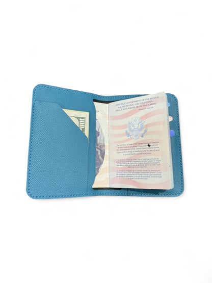 The Westlake - Glacier Grey Crocodile Passport Holder