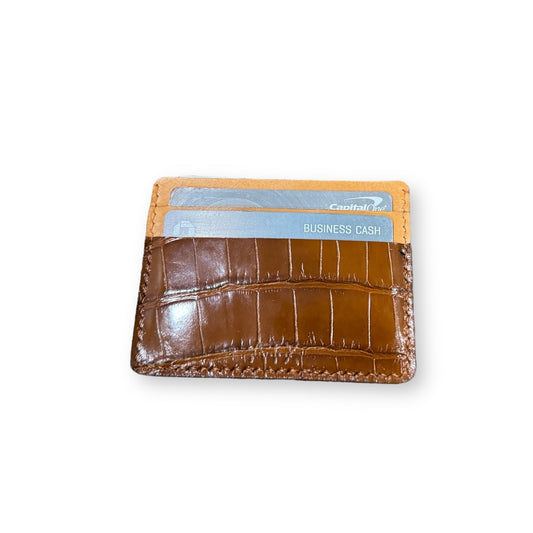 The Rollingwood - Glazed Chestnut Card Holder