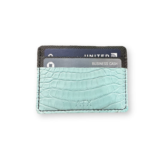 The Rollingwood - Matte Celeste Card Holder