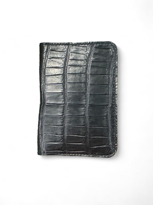 The Westlake - Black Matte Alligator Passport Holder