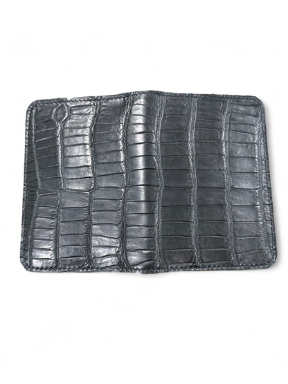 The Westlake - Black Matte Alligator Passport Holder