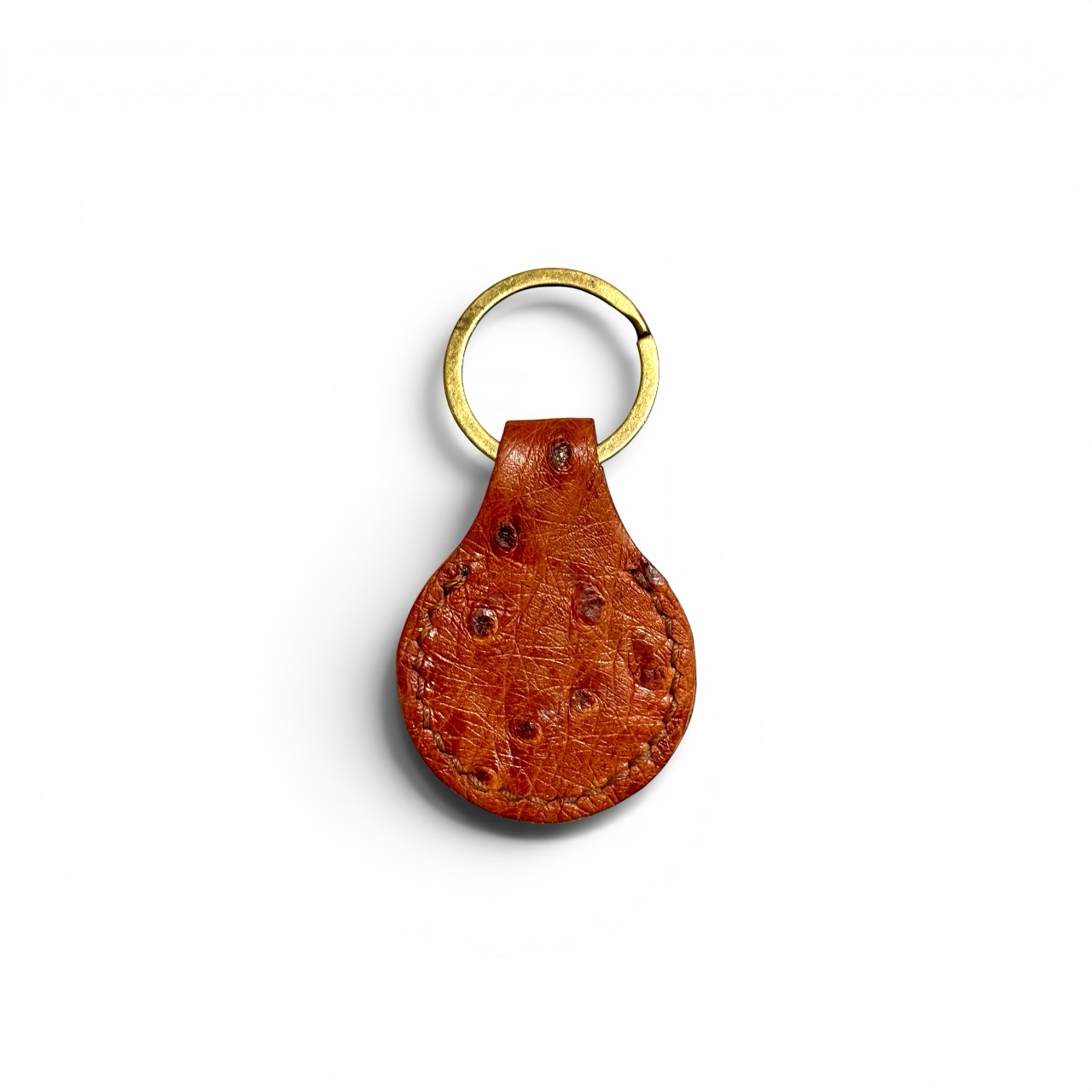 Circle Keychain - Ostrich